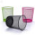 铁艺垃圾桶金属镂空网状拉圾筒方形卫生桶铁网公司废纸篓 小号粉色