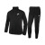 NIKE 耐克新款青少年男女运动套装 拉链卫衣外套长裤两件套DD0324-010 黑色 M