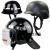 奔新农 护校安园迷彩防暴战术头盔德式迷钢安保勤务安全帽盔罩套 D-1黑色M88轻质头盔