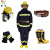 东安（DA）3C认证消防服5件套17款消防战斗服180#/14款头盔/手套/腰带/消防靴42定做1套
