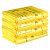 谋福1196 加厚黄色垃圾袋背心式塑料袋黄色废物垃圾袋（20升50*60平口式   50只装 ）