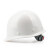 舜选  玻璃钢安全帽 可印字 工地工程 工业建筑 防砸抗冲击头盔 圆顶SHX-B 1顶 白色