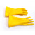 朗固 LANGGU 2级防护组合 防护眼镜 防护手套组合 手套 黄色 均码