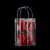 庄太太【25*25*7cm】PVC塑料透明手提袋礼品袋50个小礼物包装袋手拎袋子ZTT-9324B