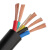 护套线电线234芯1 1.5 2.5平方4 6国标铜电缆软线户外RVV电源线 紫色 5芯1.0平方 50米