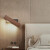 现代简约创意北欧酒店阅读壁灯 北欧壁灯卧室床头灯实木过道简约现代创意可旋转变光LED阅读壁灯 胡桃木色（三色调光）