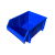 罗德力 货架零件盒 组合式塑料斜口物料盒收纳箱零件盒工具盒 Q6H号 500*385*240mm 加厚款蓝色