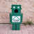 时尚卡通机器人幼儿园垃圾分类垃圾桶户外消防主题公园大号翻盖式 小号绿色可回收物 两色分类