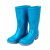 海洋鹿（HAI★YANG）雨鞋 蓝色中筒雨靴 户外防滑防水水鞋胶鞋 38码