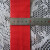 高密加厚尼龙丙纶pp织带纹背包带警戒带捆绑打包编织带扁绳 3.8cm红色 1米