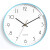 钟表挂钟客厅家用时尚轻奢现代简约电子时钟挂墙石英钟挂表 浅蓝色【简约圆形】 10英吋（直径25.5厘米）