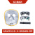 谋福（CNMF）牛皮电焊防护面罩焊工帽氩弧焊切割焊接防护帽(电焊面罩复合款+灰+透明色眼镜+绑带 )