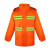 阿力牛 AF-235 双层分体雨衣 户外环卫安全反光服 警示清洁工路政防水雨衣雨裤套装 橙色 3XL-185 