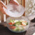怡雅居（YIYAJU）高颜值日式锤纹沙拉碗耐高温玻璃碗家用创意甜品水果碗碟餐具套装 玻璃碗三件套