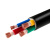 敏达 电线电缆 RVV3×0.75平方国标4芯电线3芯多股铜丝软护套线电源线 100米 黑色