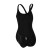 英发yingfa 款连体专业训练三角泳衣982A（竖纹面料 耐用）泳联FIna 黑色 XXL
