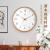 北极星（POLARIS）挂钟客厅简约实木钟表现代时尚创意个性北欧轻奢时钟35cm