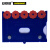 安赛瑞 货架物料计数磁性卡套 仓储货架磁性标识牌 磁性计数分类标签（10个装）86×125mm 5位计数 蓝色 23747