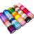 谋福 彩色包装缎带 涤纶丝带 缎带绸带包装带（3卷装）浅酒红22m*宽4cm