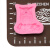 HYWLKJ猫头鹰造型耐高温滴胶模具矽胶蛋糕翻糖模烘焙装饰模 粉红色 猫头鹰