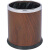 和畅（HC）GPX-45双层红桃木色圆形垃圾桶容量10升(2个起订) 商用酒店果皮桶