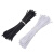 海斯迪克 扎丝 塑料PVC铁丝扎线 Φ0.55mm 黑扁15cm(1000条) H-124