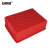 安赛瑞 塑料周转箱零件盒 170×120×55mm （5个装）储物箱元件收纳分类筐 小号物料工具箱配件盒 红色 24554