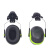 3M隔音耳罩防噪音睡眠工业降噪32db 黑绿色X4P3耳罩 1副