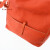 kissora【海外直邮】女士单肩包两用背包真皮简约纯色大容量多用途水桶包 橙色