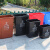 大杨102户外垃圾桶20L升蓝色可回收物 无盖 加厚塑料果皮箱小区物业环保分类筒 定制