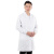 鑫工派 白大褂 长袖药店实验室工装男女同款优质棉长袖3XL（180-185）