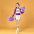 熊迪明儿童啦啦操服男女学生啦啦队服运动会比赛体操服健美操舞蹈服 140 紫色