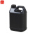 谋福1045 塑料方桶形酒桶包装桶壶扁桶密封桶食品级加厚油桶（2.5L 黑色 ）