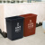 庄太太 【20升咖啡色湿垃圾】上海摆盖分类垃圾桶加厚小区物业垃圾桶干湿有害垃圾分类桶新料桶