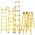 杰安达（JAD）玻璃钢绝缘梯子 人字梯 电工梯子工程安全梯玻璃钢纤维电力施工折叠梯