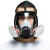 锐麻 7800防毒面具全面罩喷漆化工防尘全面罩 7800面具+4号滤毒盒 