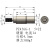 适用m3m4M8螺纹探针弹簧顶针大电流圆平头弹性触点连接器充电螺丝铜柱 PZ4566-1