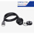 USB2.0面板安装防水公母插头插座双网口公母座可延长连接线 竹江 USB2.0 焊线SR插座(公头+母座)(线长1.