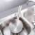 康丽雅 K-3075 不锈钢平底水勺 长柄多功能无磁水瓢水舀子 大号