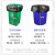 趣行 PE垃圾袋 环卫加厚大号黑色平口垃圾袋80*90cm-200只 垃圾处理袋适用50L垃圾桶