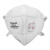 霍尼韦尔（Honeywell）口罩 KN95 耳带折叠式D7030V  带阀 防雾霾口罩 6只/包