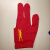 台球手套 球房台球公用手套台球三指手套可定制logo工业品 zx美洲豹普通款红色