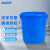 越越尚  加厚塑料水桶食品级饮用水桶工业储水塑料圆桶厨房大号垃圾桶  蓝色无盖50L  YYS-ST-207