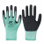 创信（CHUANG XIN）L858 超细发泡乳胶掌浸手套耐磨防滑工作手套 绿色 12副/包