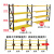 NANBANQIU南半球 轻型仓储货架服装多层收纳货架 长105宽40高200四层副架 黄黑 承重180kg/层 
