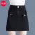 木荣牛仔半身裙女2024年新款夏季高腰复古包臀短裙显瘦薄款一步a字裙 黑色 4XL(建议140-150斤)