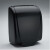 汉顿B2白色插座面板北欧简约家装主题水晶拨杆86型复古 黑色防溅盒 
