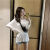 南芙薇夏天穿的冰丝t恤女透气上衣衣服新款学生韩版宽松夏季薄款中长款 黑色 XL 建议135-165斤