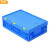 金兽 折叠周转箱 外径:600*400*175mm物品搬运箱物流运输箱长方形箱 GB1055 带盖蓝色