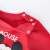 迪士尼(Disney)童装 女童套装春秋保暖抓绒肩开卫衣套装 大红12个月/身高80cm